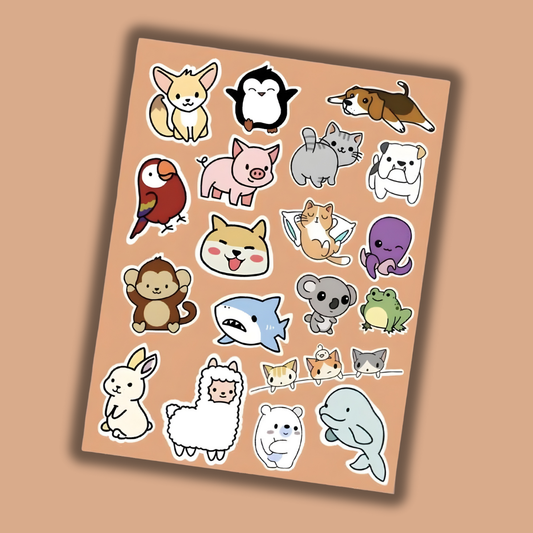 Tiny World Critter Collection Mini Stickers