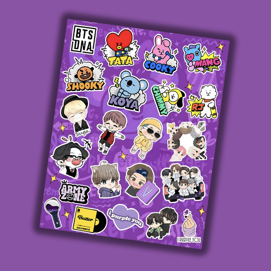 Adorable BT21 Chibi Set Mini Stickers