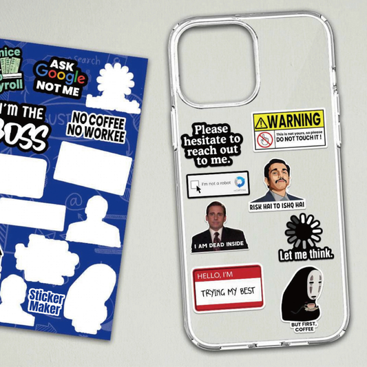 Corporate Life Anxiety Decals Mini Stickers