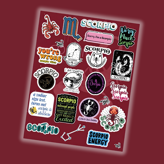 Mysterious Scorpio Mini Stickers