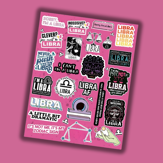 Ultimate Libra Zodiac Mini Stickers