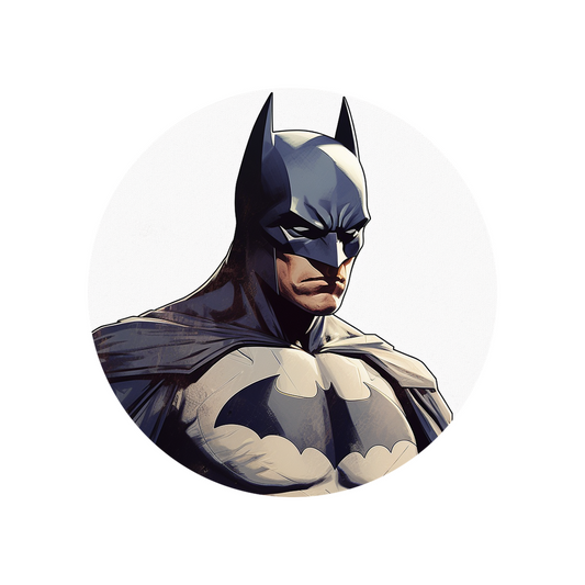 aesthetic batman round sticker