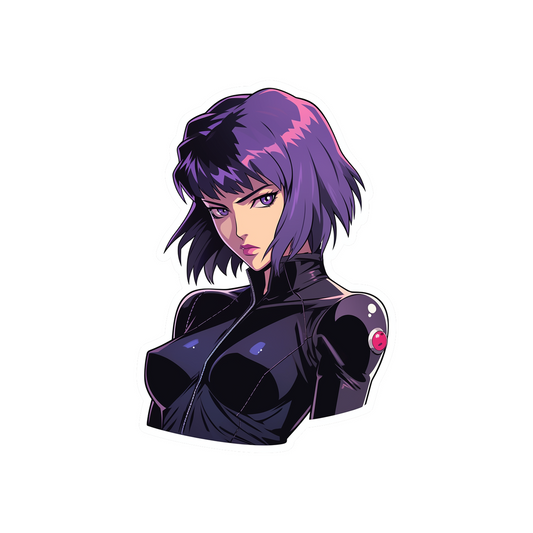 aesthetic bust motoko kusanagi sticker