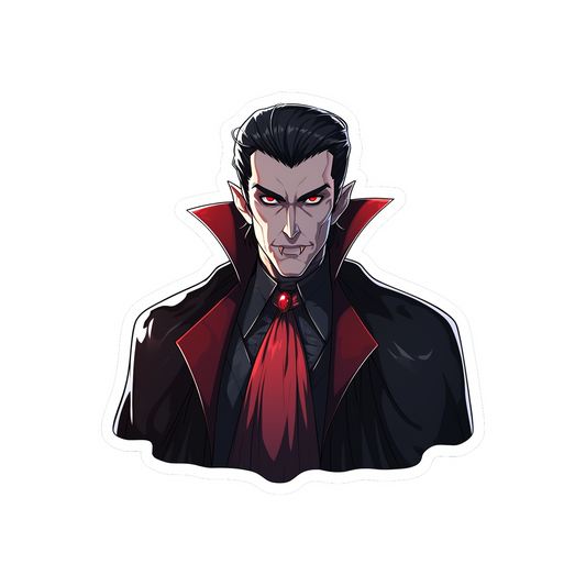 aesthetic dracula halloween sticker