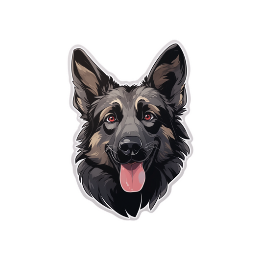 aesthetic german shepherd sticker