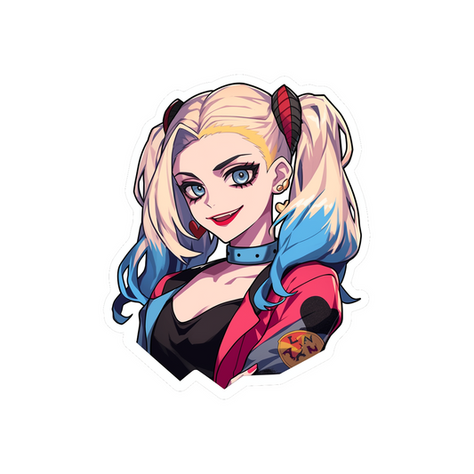 aesthetic harley quinn dc comics sticker