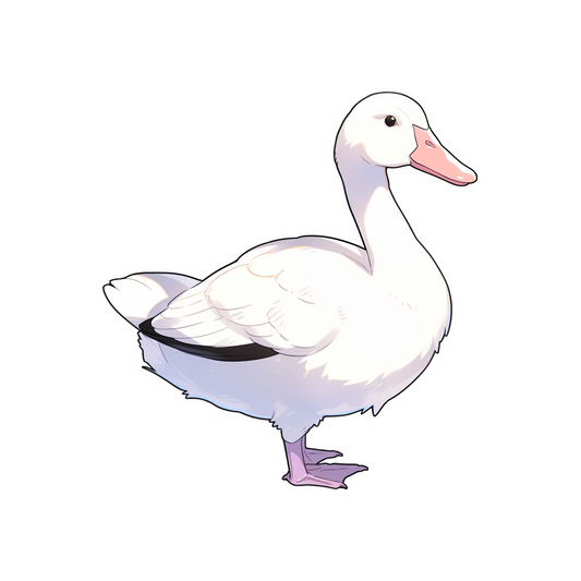 aesthetic snow goose sticker