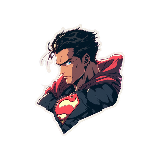 anime superman sticker