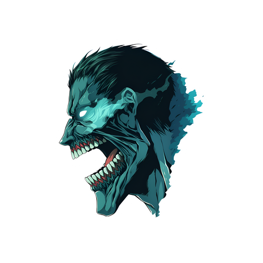 aot blue titan sticker