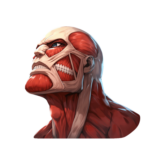 aot colossus titan menacing gaze sticker