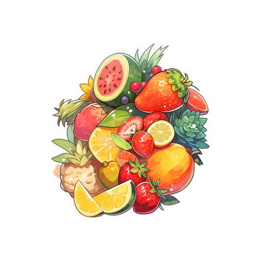 assorted fruits berries sticker