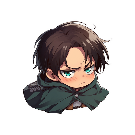 attack on titan sad eren cute sticker