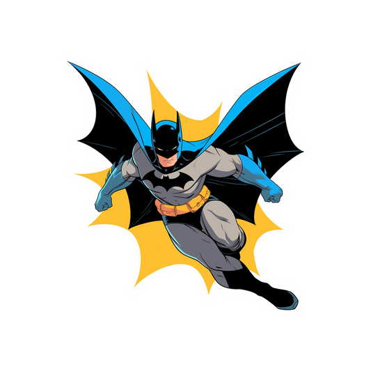 batman action pose comic sticker