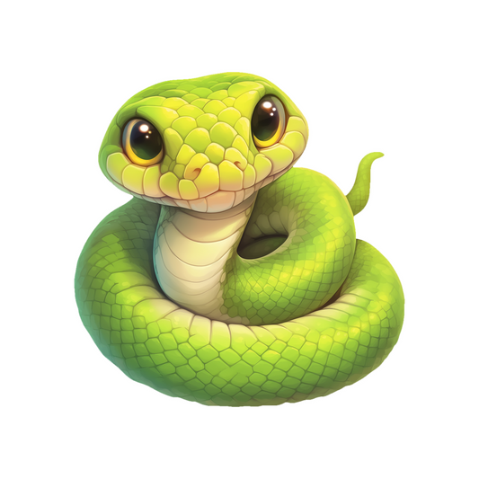 big eyed snake sticker