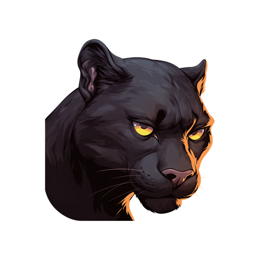 black panther animals sticker