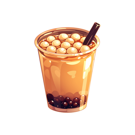 bubble tea cup sticker