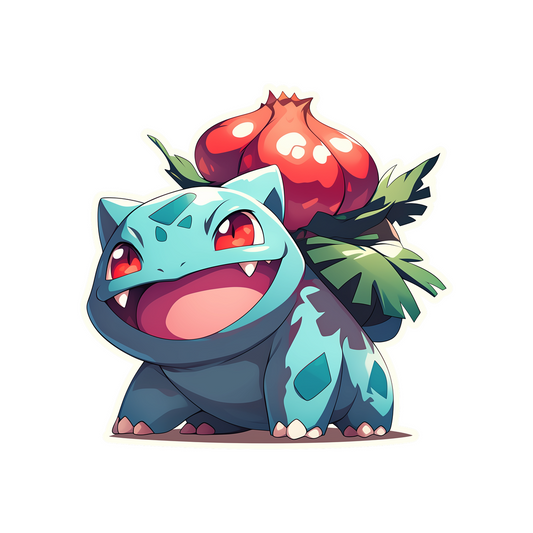 bulbasaur pokemon cute sticker