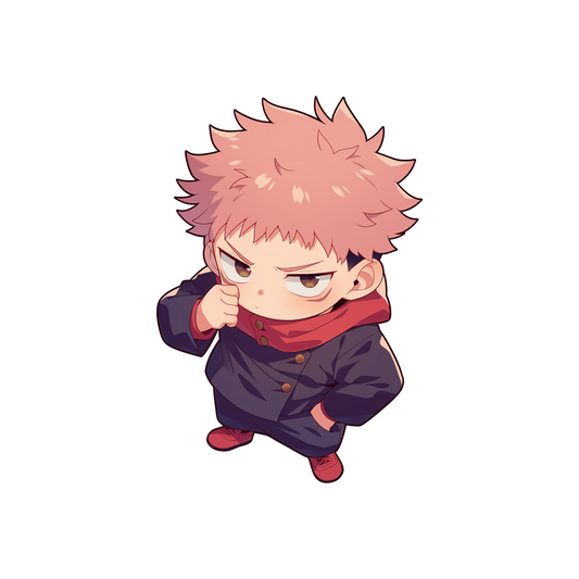 chibi yuji itadori jujutsu kaisen sticker