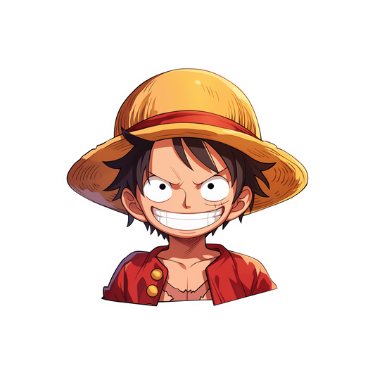 cool one piece luffy clipart sticker