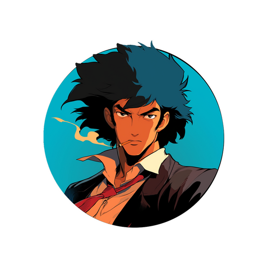 cowboy bebop spike cool smoke sticker