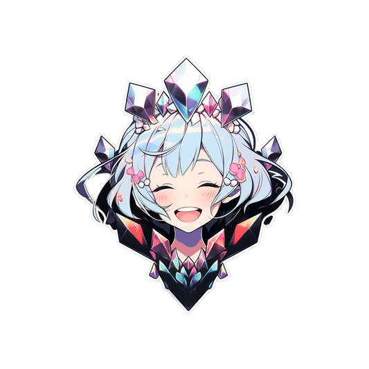 cute anime girl gems aesthetic sticker
