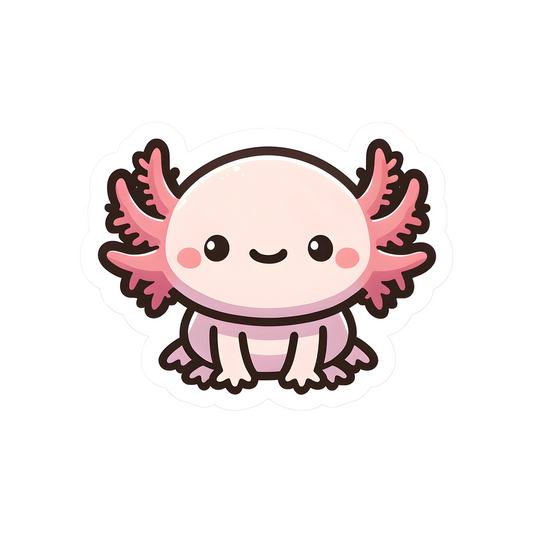 cute axolotl kawaii style sticker