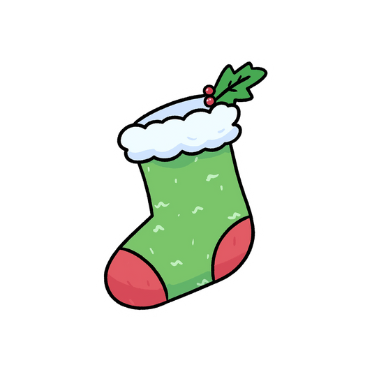 cute christmas socks sticker