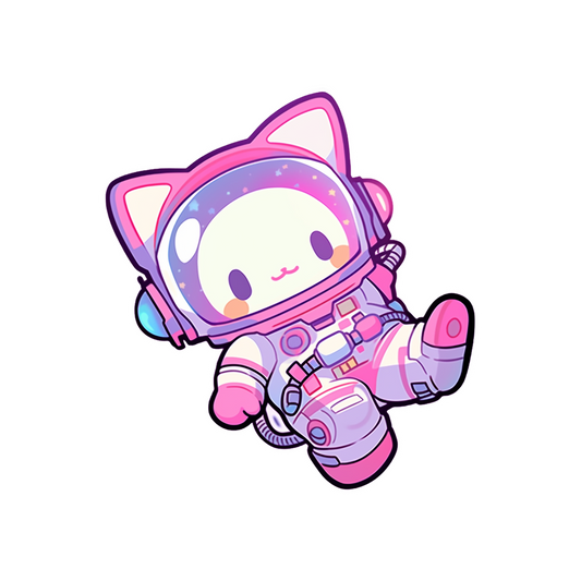 cute hello kitty astronaut sanrio sticker