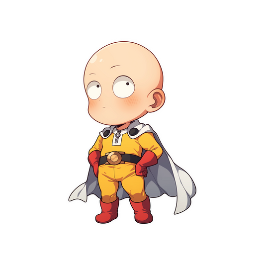 cute one punch man saitama sticker
