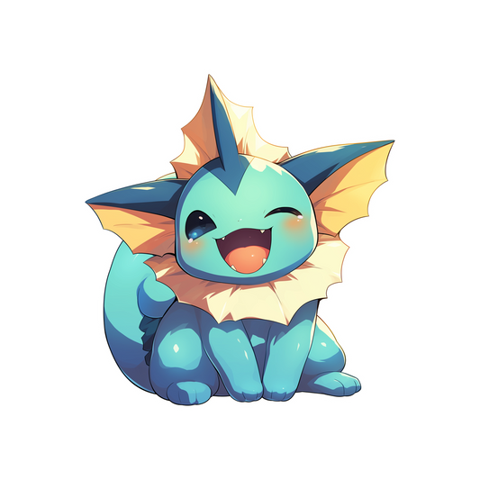 cute vaporeon smile sticker