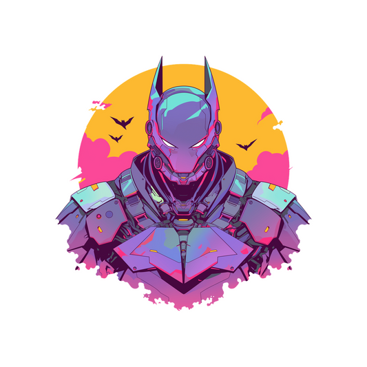 cyberpunk batman futuristic sticker