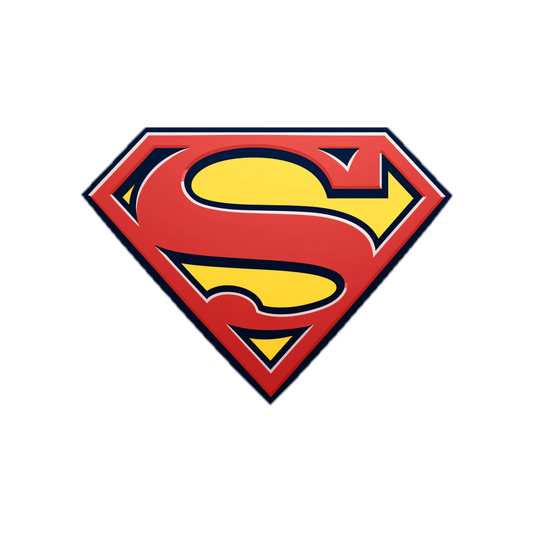 dc aesthetic superman logo sticker