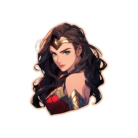 dc beautiful wonder woman sticker
