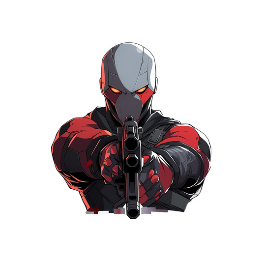 dc deadshot with gun sticker