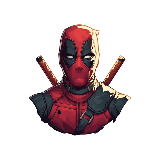deadpool merc with mouth sticker
