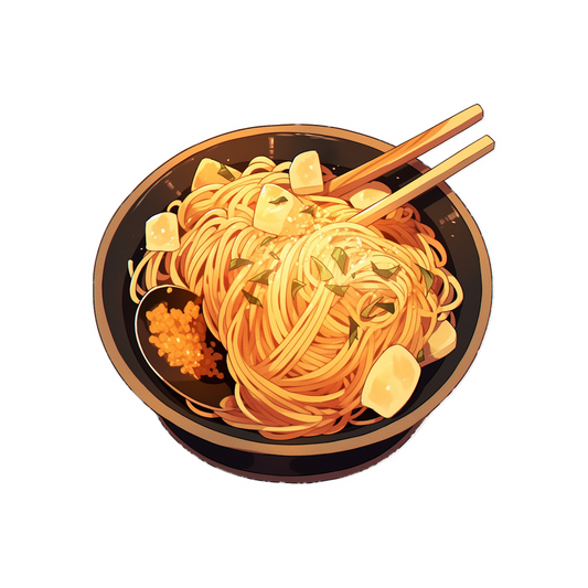 delicious pasta in a bowl sticker