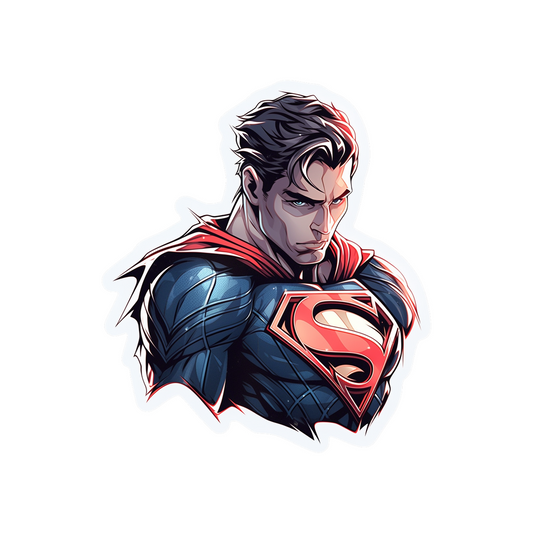 detailed serious superman sticker