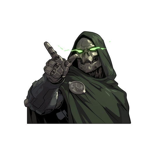 doctor doom villain sticker