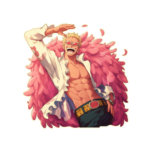 doflamingo one piece hype sticker