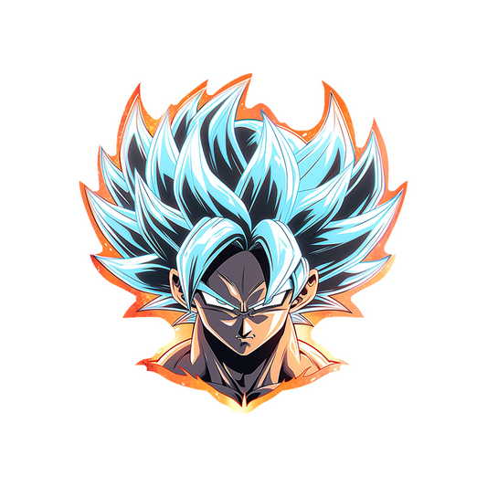 dragon ball goku orange stroke sticker