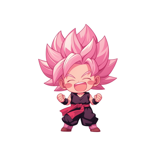 dragon ball goku rose chibi sticker