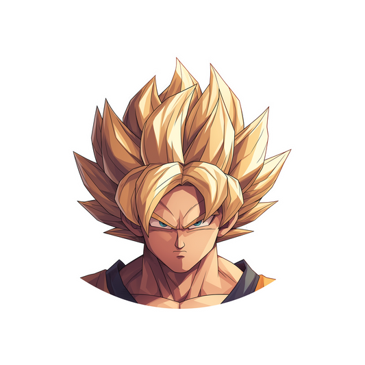 dragon ball goku super saiyan power up sticker