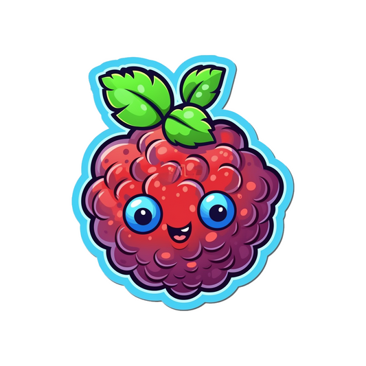 funny strawberry sticker