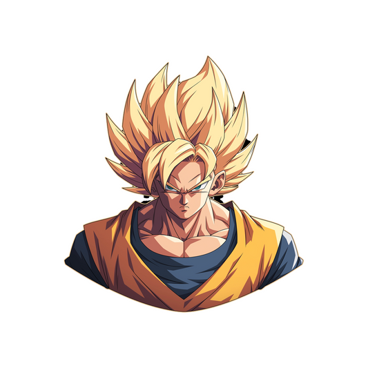 goku ssj determination sticker