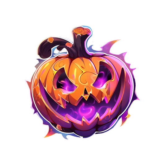 halloween mystic pumpkin sticker