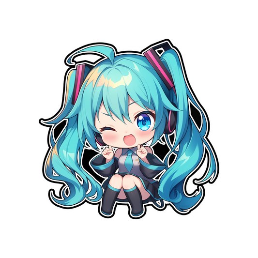 hatsune miku chibi sticker