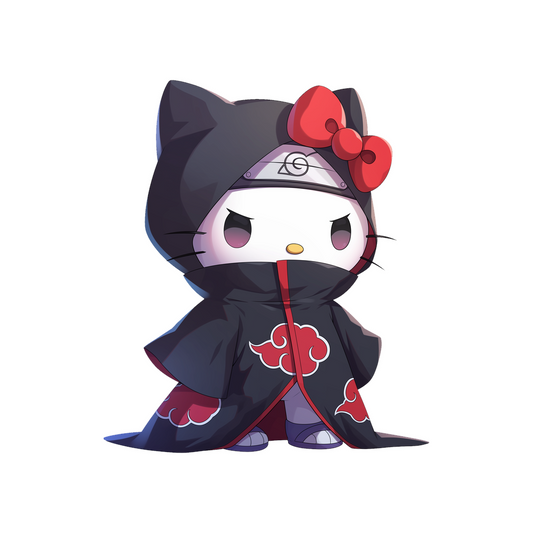 hello kitty itachi uchiha akatsuki clipart sticker