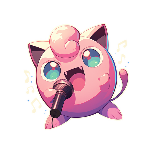 jigglypuff singing pokemon sticker