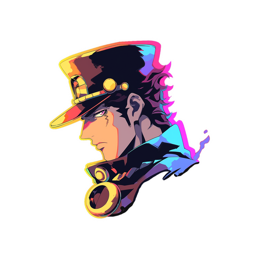 jojo bizarre jotaro kujo colorful sticker