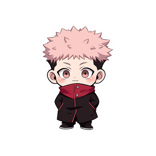 jujutsu kaisen cute yuji itadori sticker